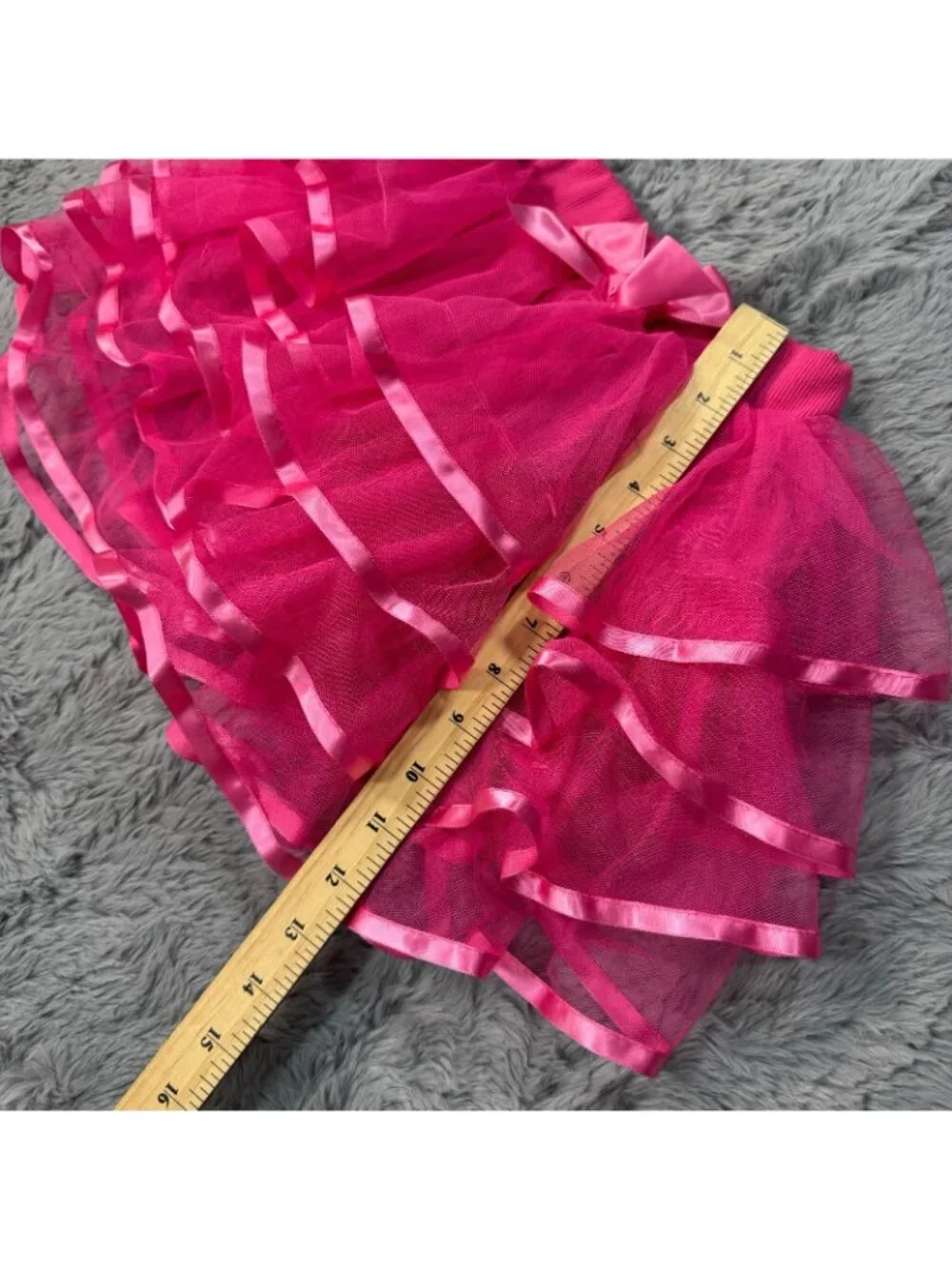 Dang Dang Xiong Skirt Girls S Pink Tutu Elastic Waistband Tiered Bow Travel